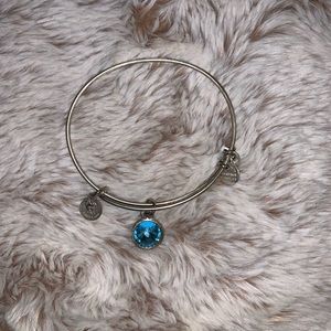 Alex and Ani Blue Stone Dangle Bracelet